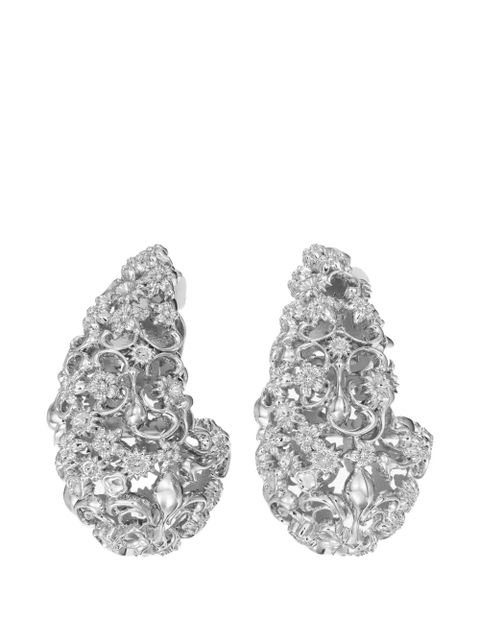 Tory Burch filigree pierced earrings - Silver - zdjęcie produktu nr 1