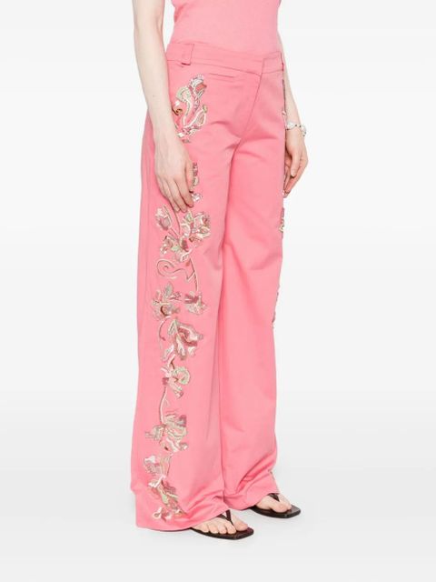 Christopher Esber straight-leg trousers - Pink