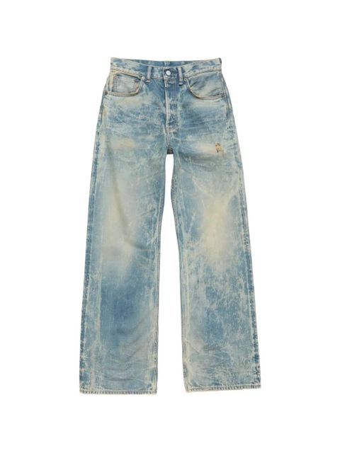 Acne Studios patch denim wide-leg jeans - Blue - zdjęcie produktu nr 1