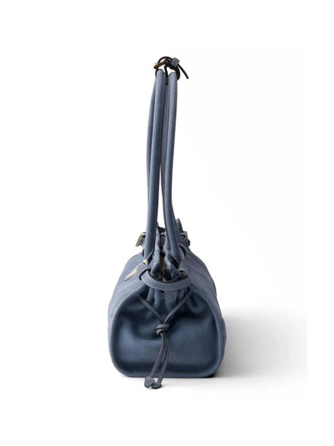 Prada Bonnie medium nubuck leather handbag - Blue