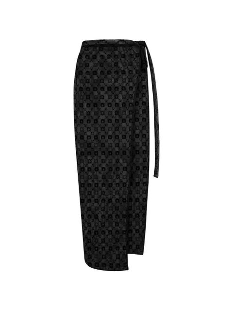 Marine Serre Moonogram cover-up - Black - zdjęcie produktu nr 1