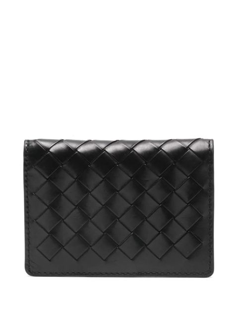 Aspinal Of London woven-design bi-fold cardholder - Black - zdjęcie produktu nr 1