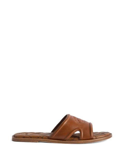 Zadig&Voltaire Beach monogram quilted mule - Brown - zdjęcie produktu nr 1