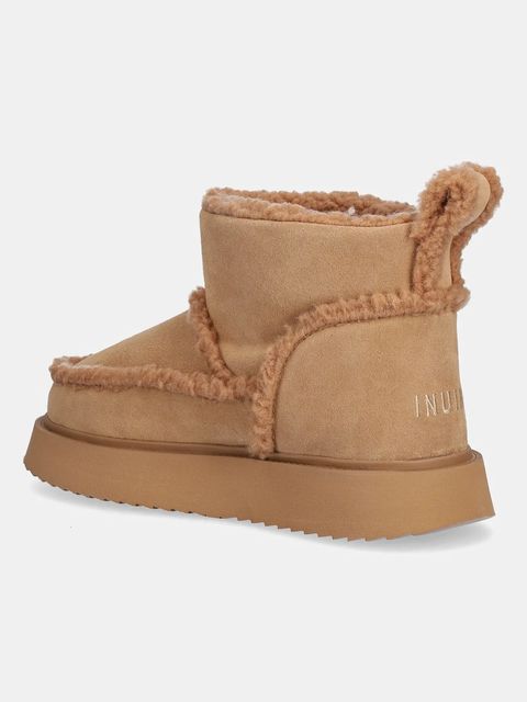 Inuikii śniegowce zamszowe Shearling Micro kolor beżowy 1001.026.0011.859