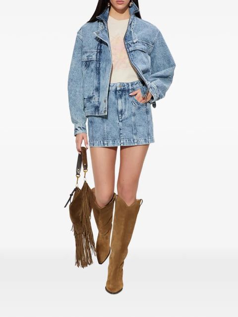 MARANT ÉTOILE Juana five-pocket denim mini skirt - Blue