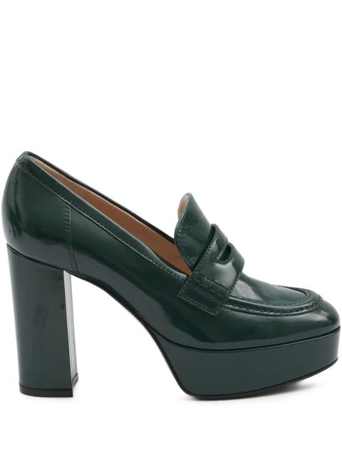Gianvito Rossi 105mm penny-strap pumps - Green - zdjęcie produktu nr 1