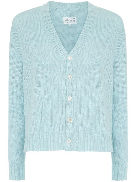 Maison Margiela hemp cardigan - Blue - zdjęcie produktu nr 1