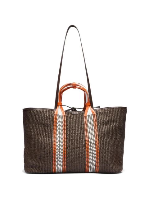 Casadei Amalfi woven shoulder bag - Brown - zdjęcie produktu nr 1