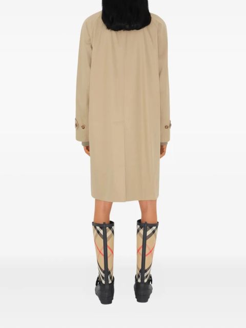 Burberry raglan-sleeve trench coat - Neutrals - zdjęcie produktu nr 2