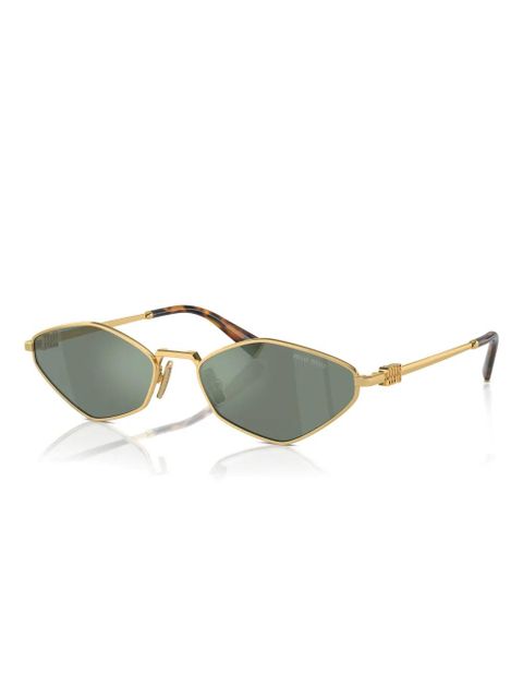 Miu Miu Eyewear geometric sunglasses - Gold
