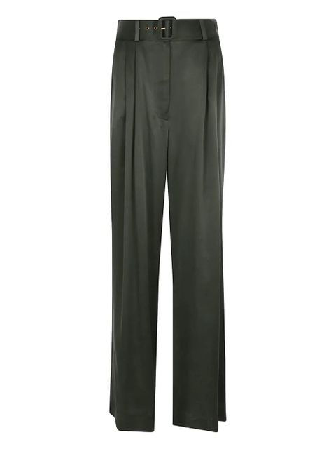 ZIMMERMANN pleated belted trousers - Green - zdjęcie produktu nr 1