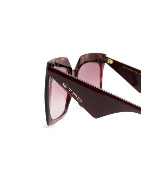 ETRO oversize square-frame sunglasses - Brown