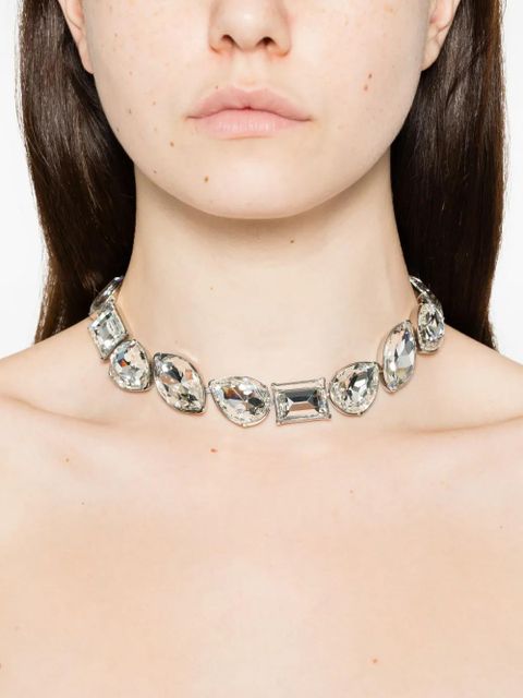 Alexander McQueen crystals cocktail chocker necklace - Silver - zdjęcie produktu nr 2