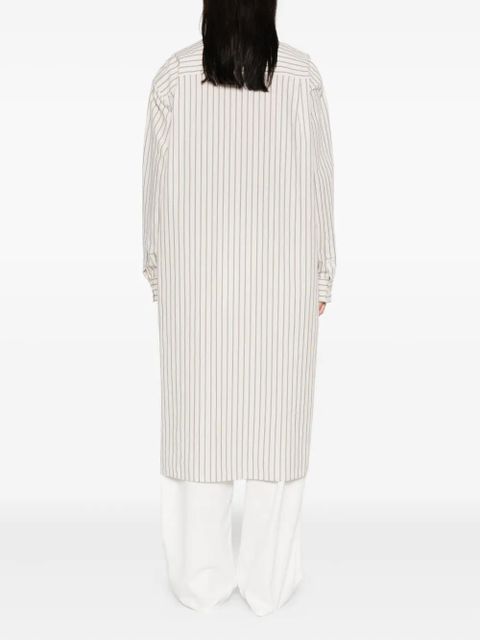 The Row Chihiro striped shirt dress - Neutrals - zdjęcie produktu nr 2