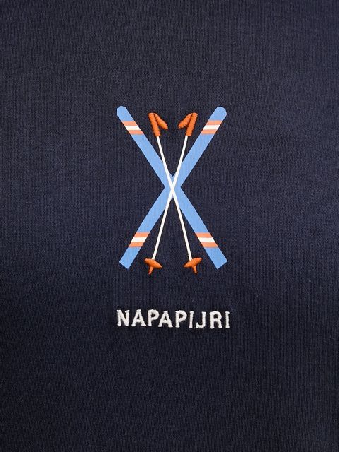 Napapijri t-shirt bawełniany S-Irto damski kolor granatowy NP0A88SO1761