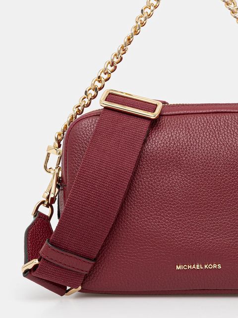 MICHAEL Michael Kors torebka skórzana kolor bordowy 32S5GYTC5L