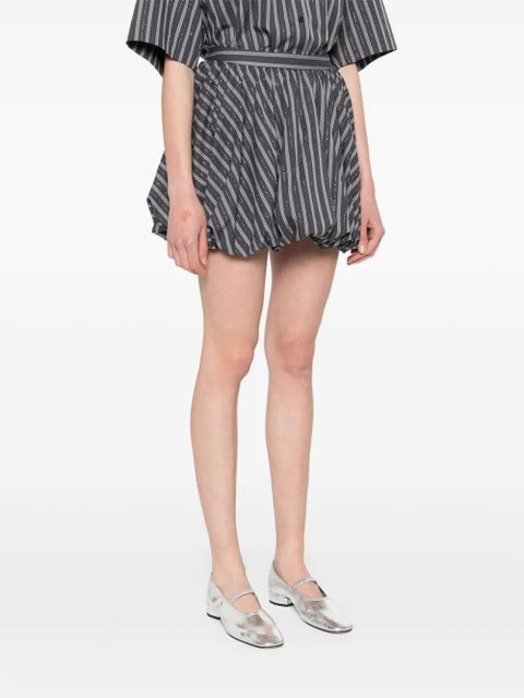 SANDRO striped mini skirt - Grey