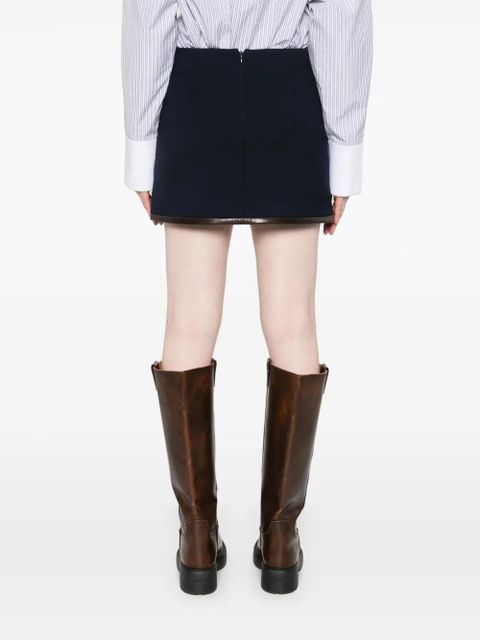 SANDRO zip-fastening mini skirt - Blue