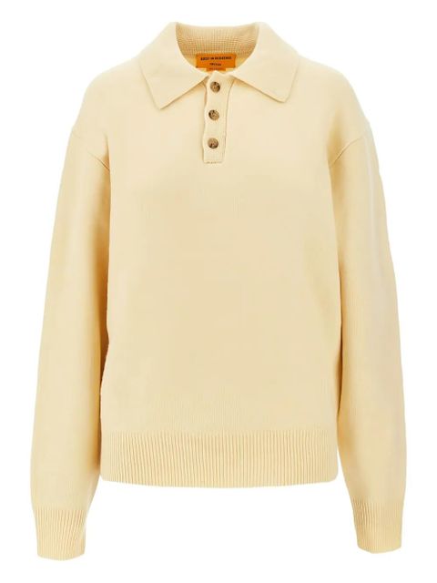 Guest In Residence long-sleeve polo top - Neutrals - zdjęcie produktu nr 1