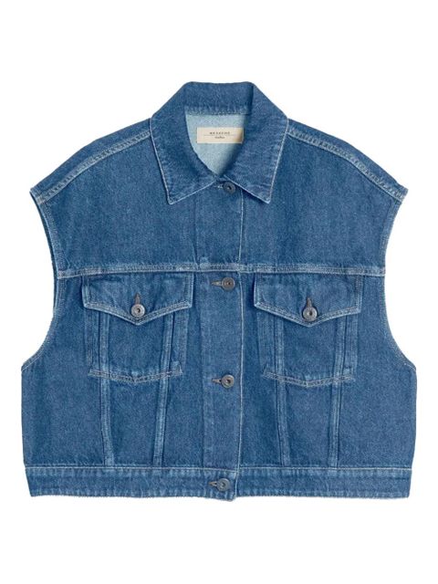 Weekend Max Mara Mappa denim buttoned gilet - Blue - zdjęcie produktu nr 1