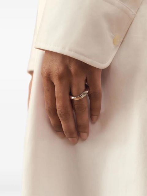 Jacquemus logo-engraved ring - Silver - zdjęcie produktu nr 2