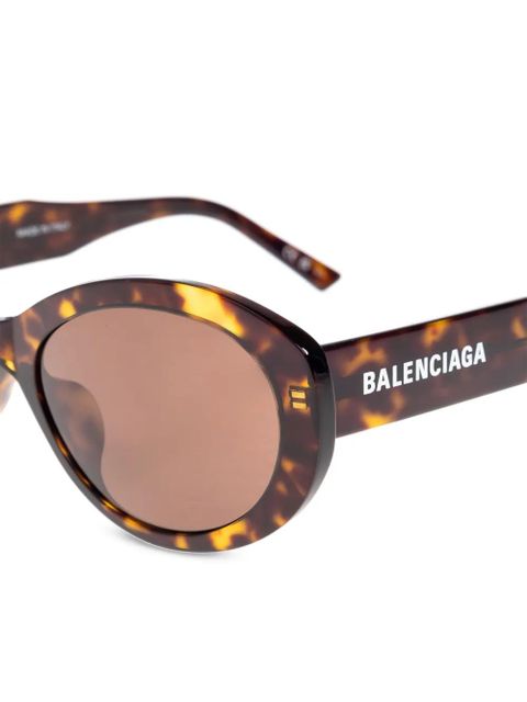 Balenciaga Eyewear oval-frame tortoiseshell sunglasses - Brown - zdjęcie produktu nr 2