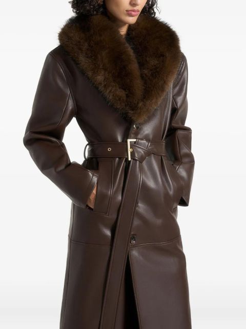 Manière De Voir Cenya belted coat - Brown