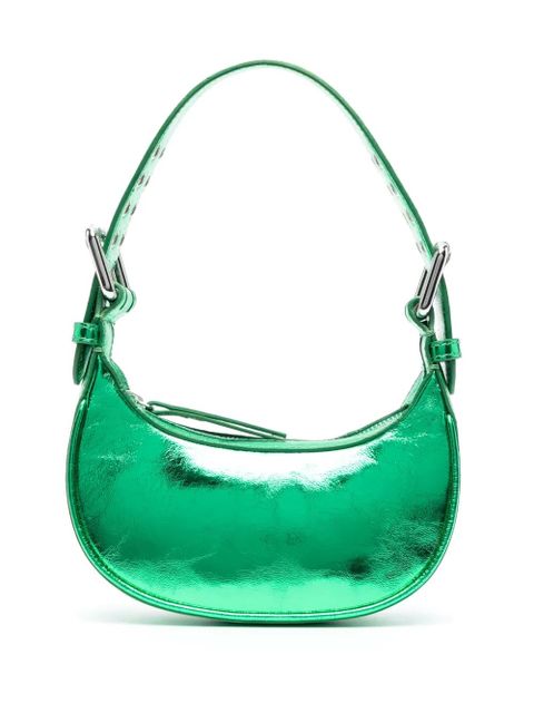 BY FAR metallic-effect tote bag - Green - zdjęcie produktu nr 1
