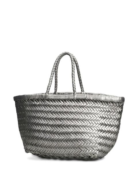 DRAGON DIFFUSION small Triple Jump woven tote bag - Silver - zdjęcie produktu nr 2