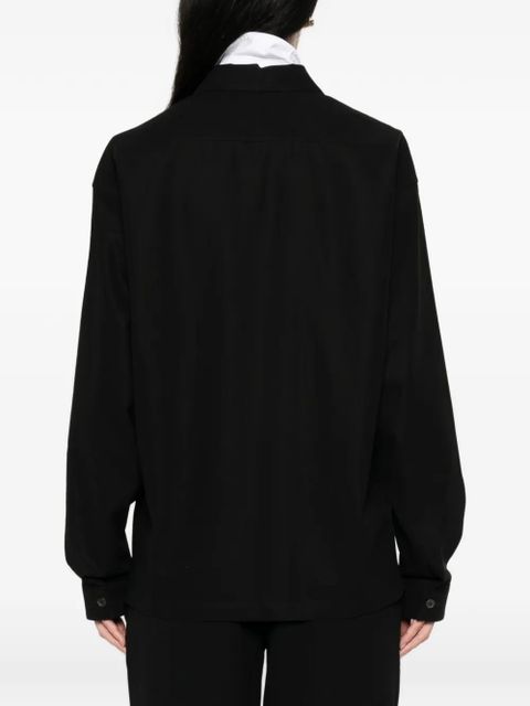 Prada zip-up overshirt - Black