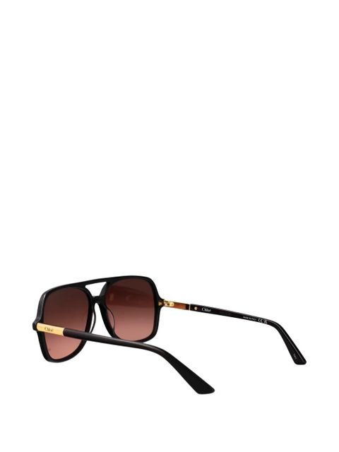 Chloé Eyewear pilot-frame sunglasses - Black