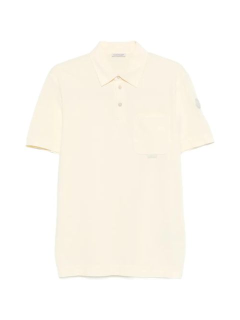 Moncler short-sleeve polo top - Neutrals - zdjęcie produktu nr 1