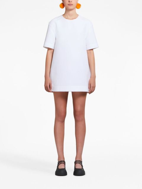 Marni short-sleeve cotton minidress - White - zdjęcie produktu nr 2