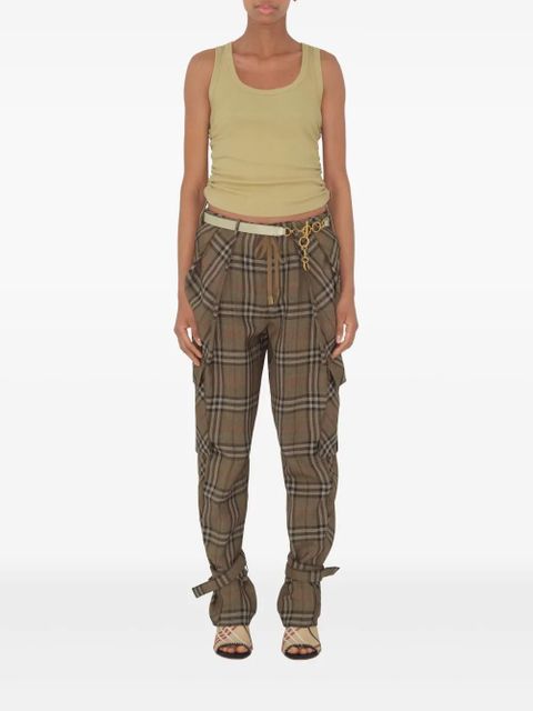 Burberry silk-blend trousers - Brown - zdjęcie produktu nr 2