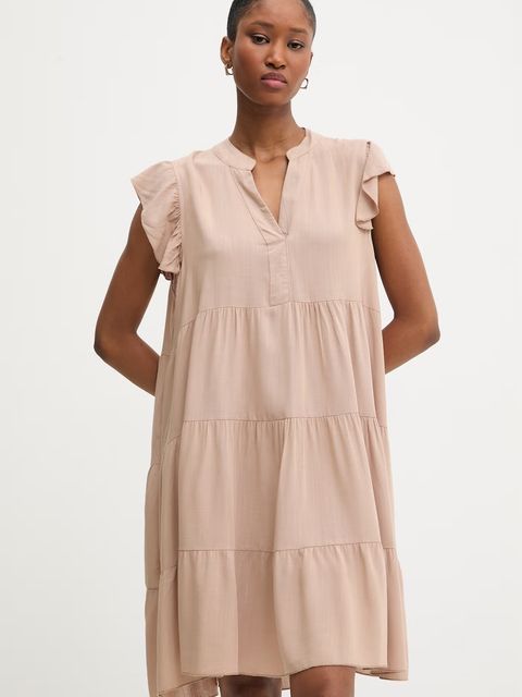 Answear.LAB sukienka z dodatkiem lnu - zdjęcie produktu nr 1