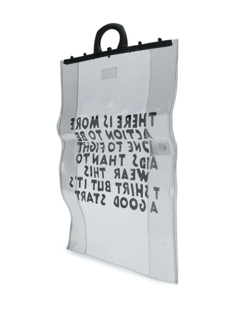 MM6 Maison Margiela logo tote bag - White