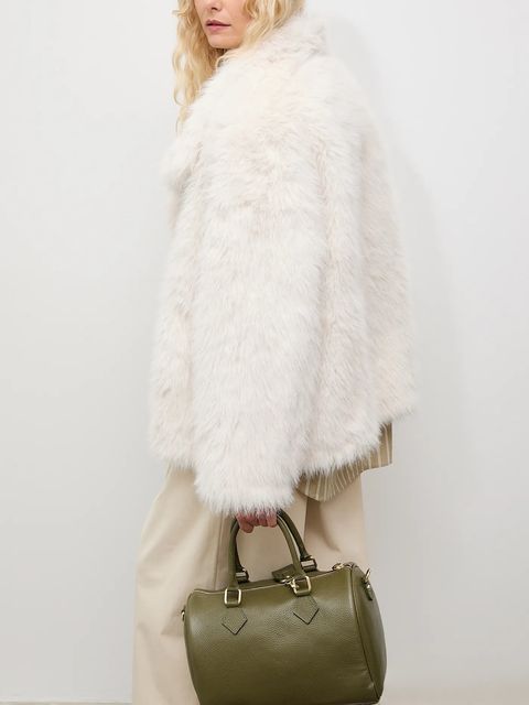 Answear.LAB płaszcz kolor beżowy