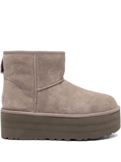UGG 50mm Classic Mini Platform logo-patch boots - Neutrals - zdjęcie produktu nr 1
