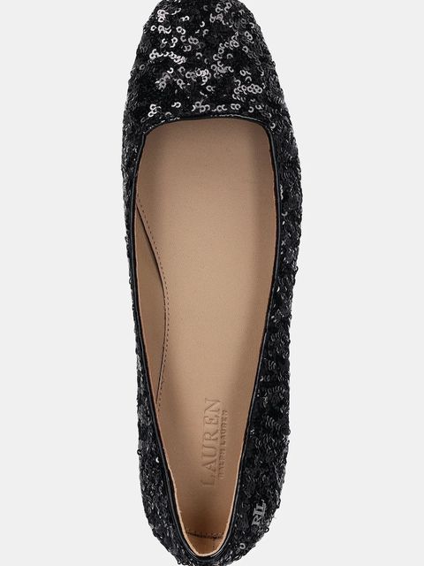Lauren Ralph Lauren baleriny Emellie Bllt kolor czarny 802977878001