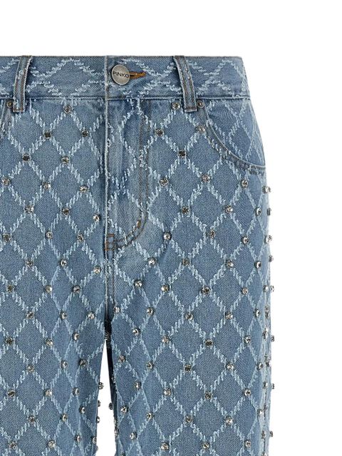 PINKO blue wide-leg jeans