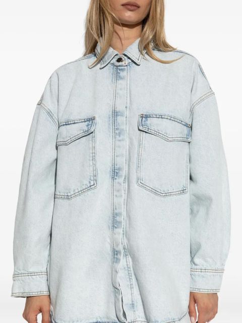 American Vintage Joybird patch-pocket denim shirt - Blue