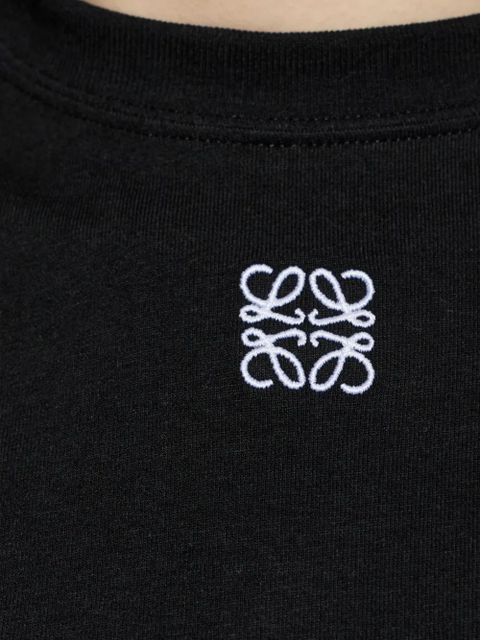 LOEWE embroidered-logo T-shirt - Black