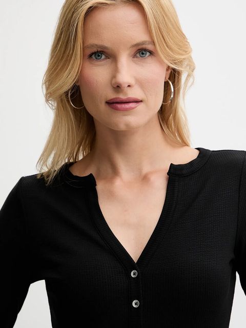 Guess longsleeve LENA kolor czarny W5YP12 KCTC2