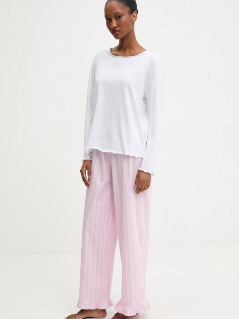 Answear.LAB piżama damska kolor różowy