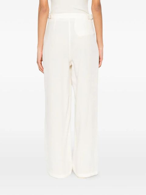 Eleh wide-leg adjustable trousers - Neutrals
