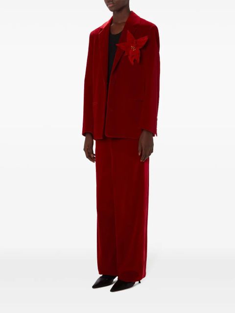 JW Anderson wide-leg mid-rise trousers - Red - zdjęcie produktu nr 2