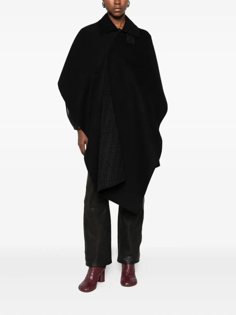 FENDI buttoned cape - Black - zdjęcie produktu nr 2