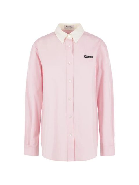 Miu Miu collared shirt - Pink - zdjęcie produktu nr 1