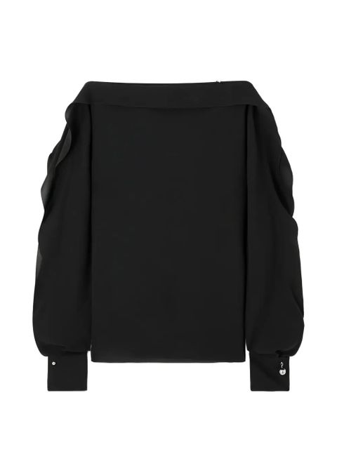 Lanvin crystal-embellishment sweatshirt - Black - zdjęcie produktu nr 2