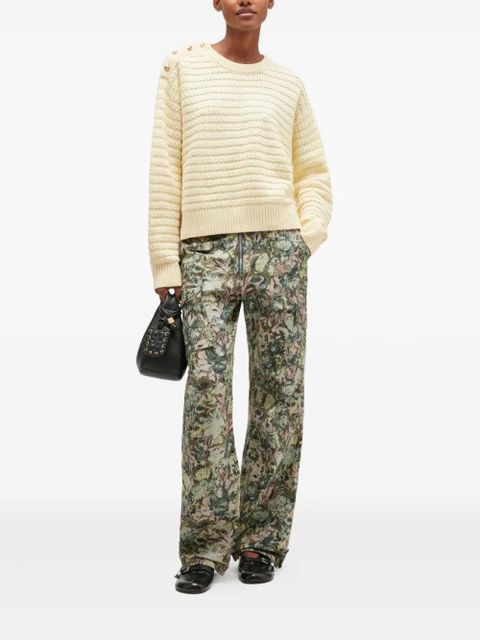 GANNI button-detail sweater - Neutrals - zdjęcie produktu nr 2